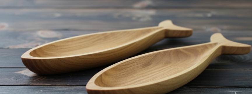 WOODEN FISH PLATTER