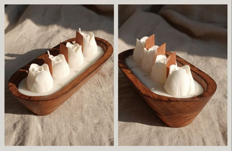 DIWALI CANDLES- ROSE