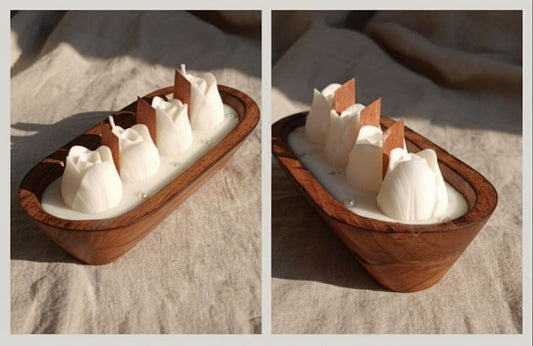 DIWALI CANDLES- ROSE