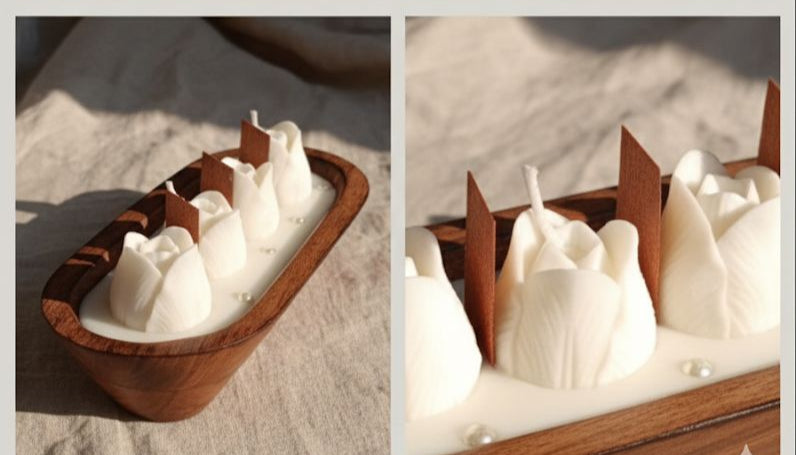 DIWALI CANDLES- ROSE