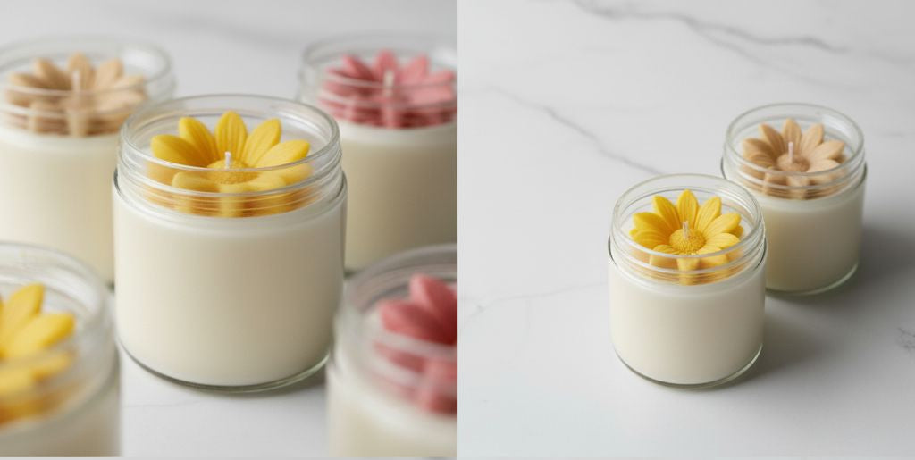 DIWALI CANDLES- FLOWERS