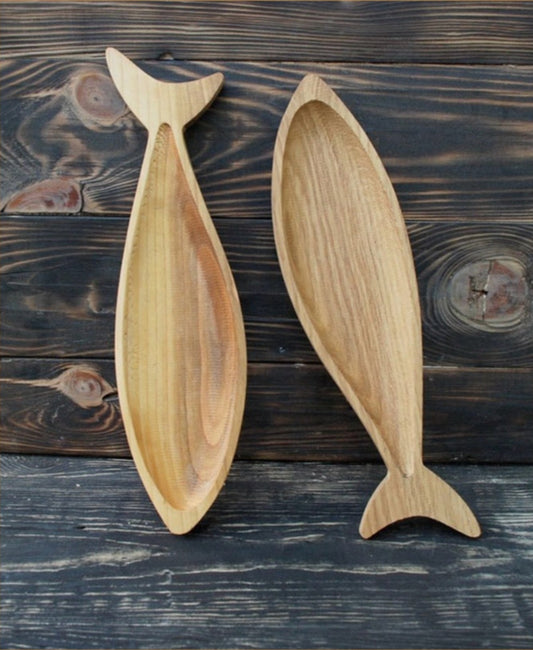 WOODEN FISH PLATTER