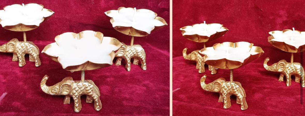 DIWALI CANDLES- ELEPHANT
