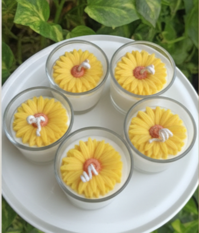 DIWALI CANDLES- FLOWERS